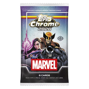 Topps: 2026 Chrome Marvel Comics Hobby Booster Pack (6 Cards) (ENG)