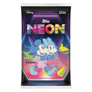 Topps: 2026 Chrome Disney Neon Value Booster Pack (5 Kort) (ENG)