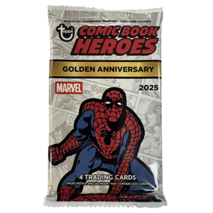 Topps: 2025 Marvel Comic Book Heroes 1975 Golden Anniversary Booster Pack (4 Kort) (ENG)
