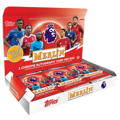 Topps: 2026 Merlin Premier League Hobby Booster Display (18 Pack) (ENG)