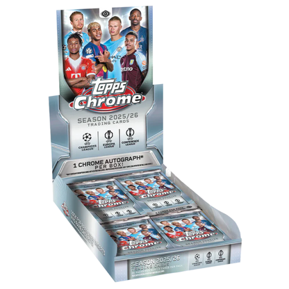 Topps: 2025-2026 Chrome UEFA Club Competitions Hobby Booster Display (20 Pack) (ENG)