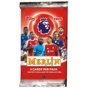 Topps: 2026 Merlin Premier League Hobby Booster Pack (4 Kort) (ENG)