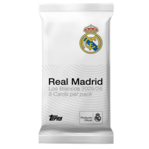 Topps: 2025-2026 Los Blancos Real Madrid Value Booster Pack (5 Kort) (ENG)