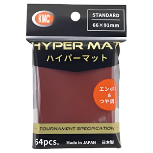 KMC: Hyper Matte Red Standard Sleeves (64 ST)