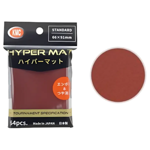 KMC: Hyper Matte Red Standard Sleeves (64 ST)