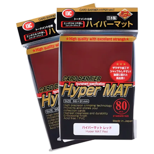 KMC: Hyper Matte Red Standard Sleeves (80 ST)