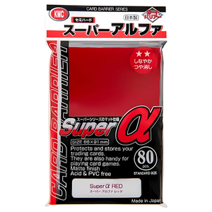 KMC: Super Alpha Red Standard Sleeves (80 ST)