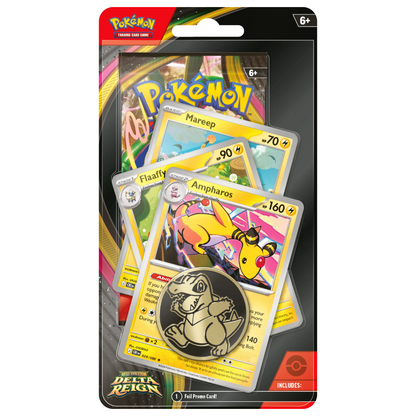 Pokémon Mega Evolution: Delta Reign 1-Pack Premium Checklane Blister (Ampharos, Flaaffy, Mareep) (ENG)