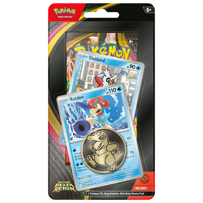 Pokémon Mega Evolution: Delta Reign 1-Pack Checklane Blister (Keldeo & Delibird) (ENG)