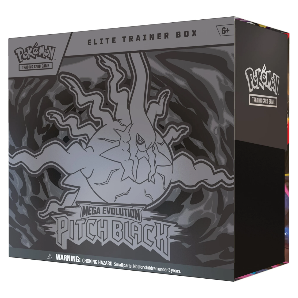 pokemon cards tag teams Pokémon Mega Evolution: Pitch Black Elite Trainer Box (ETB) (9 Pack) (