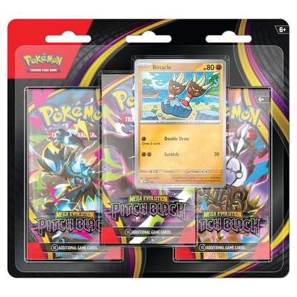Pokémon Mega Evolution: Pitch Black 3-Pack Blister (ENG)