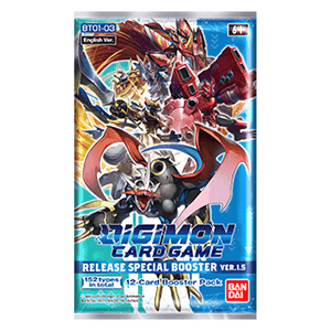 Digimon Card Game: Ver.1.5 (BT01–03) Special Booster Pack (12 Cards) (ENG)