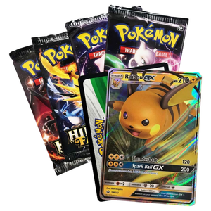 Pokemon Sun &amp; Moon: Hidden Fates Tin Raichu GX (5 Pack) (ENG)
