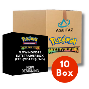 Pokémon Mega Evolution: Flowing Fists Elite Trainer Box (ETB) Sealed Case (10 Boxes) (ENG)