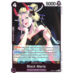 Black Maria OP01-111 R - One Piece Kort