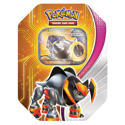 Pokemon Scarlet &amp; Violet: Eisenfels ex Paradox Destinies Tin (4 Pack) (ENG)