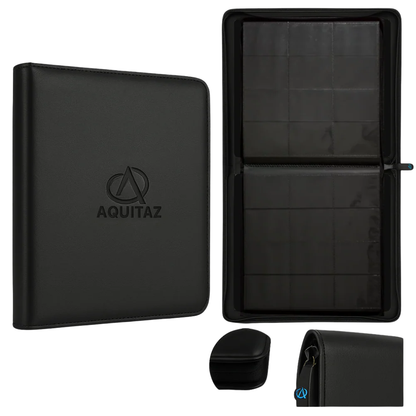 Aquitaz: Collector Premium Card Binder – 12 Pocket (768 Kort) (Svart)