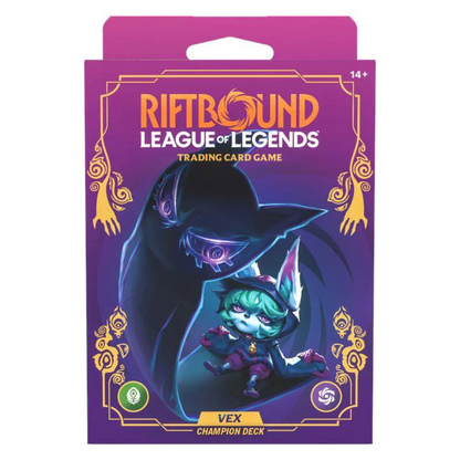 League of Legends: Riftbound Unleashed – Vex Champion Deck (56 Cards + 1 Booster) (ENG)