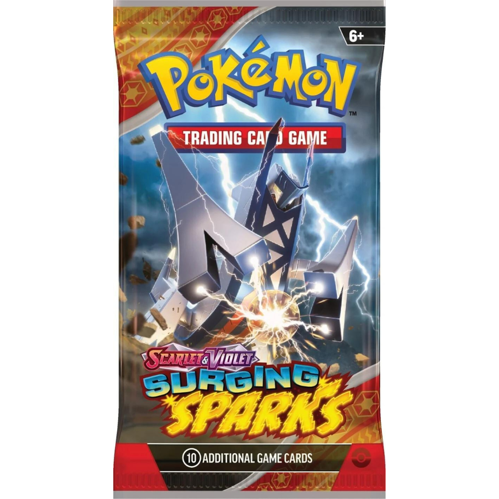 Pokemon Scarlet & Violet: Surging Sparks Booster Pack (10 Cards) (