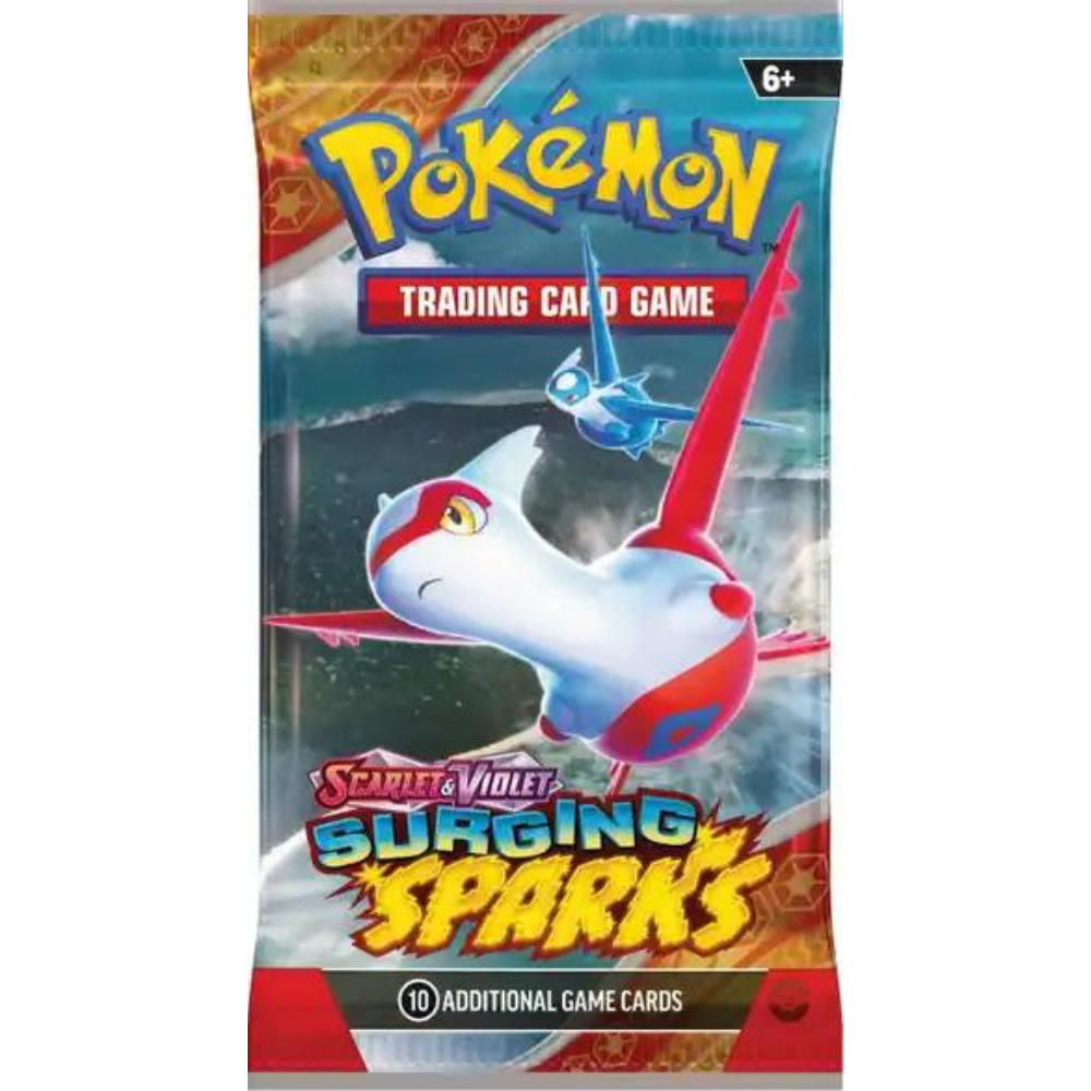 Pokemon Scarlet & Violet: Surging Sparks Booster Pack (10 Cards) (