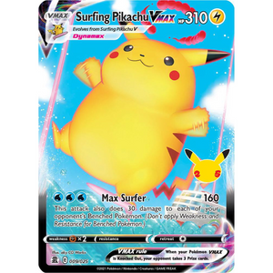 Surfing Pikachu VMAX CLB 009/025 - Pokémonkort