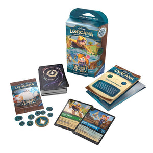 Disney Lorcana Azurite Sea: Emerald & Sapphire Starter Deck (60 kort)