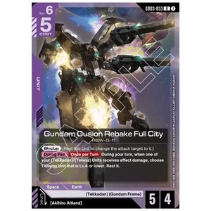Gundam Gusion Rebake Full City GD03-053 R (FOIL)