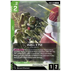 Zaku Ⅱ FZ GD03-020 R (FOIL)