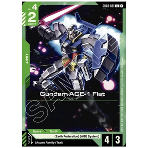 Gundam AGE-1 Flat GD03-031 C