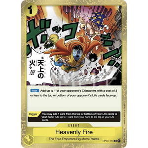 Heavenly Fire OP04-117 R - One Piece Kort