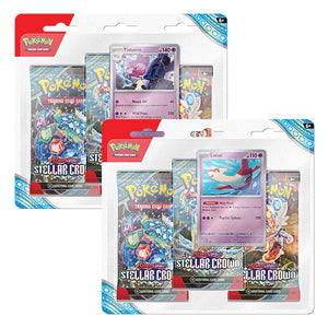 Pokémon Scarlet & Violet: Stellar Crown (Latias & Tinkaton) 3-Pack Blisters (Bundle of 2)