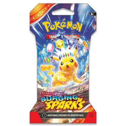 Pokémon Scarlet & Violet: Surging Sparks Sleeved Booster Pack (10 Kort)