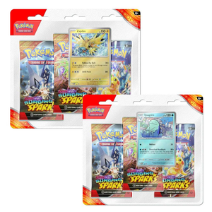 Pokémon Scarlet & Violet: Surging Sparks (Zapdos & Quagsire) 3-Pack Blisters (Bundle of 2)