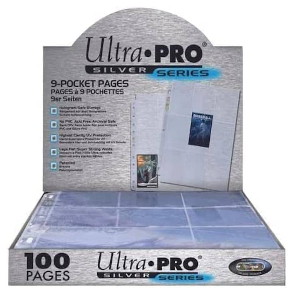100 Feuilles pour Classeur - 9 Pocket Hologram Page: Platinum - Accessoires - Ultrapro - Ultra.pro Ultra Pro 100 Feuilles pour Classeur - 9 Pocket Hologram Page: Platinum - Accessoires - Ultrapro - Ultra.pro Ultra Pro