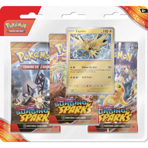 Pokémon Scarlet & Violet: Surging Sparks (Zapdos) 3-Pack Blister