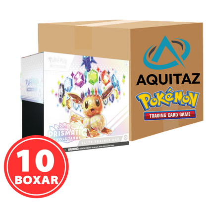 Pokémon Scarlet & Violet: Prismatic Evolutions Elite Trainer Box Sealed Case (10 Boxar)