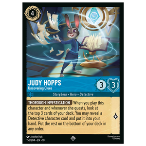 Judy Hopps - Uncovering Clues - 156/204 - SR