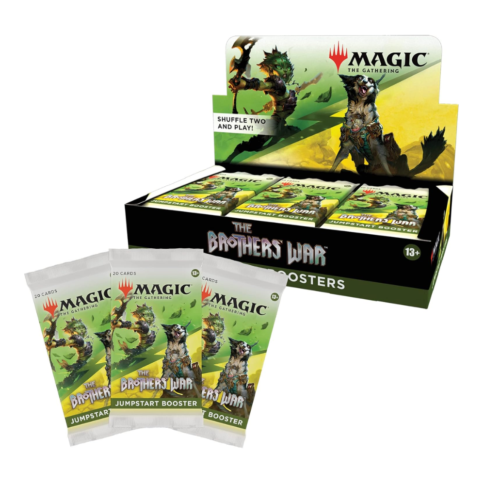 brothers of war booster box Magic The Gathering: The Brothers' War Jumpstart Booster Box (18 Pack)