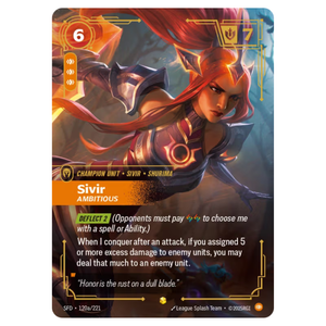 Sivir, Ambitious SFD 120a/221