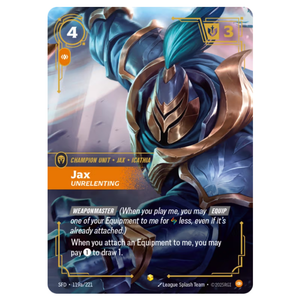 Jax, Unrelenting SFD 119a/221