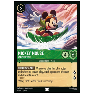 Mickey Mouse - Snowboard Ace - 91/204 - UC