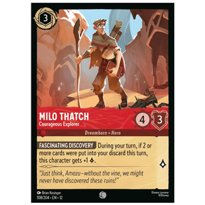 Milo Thatch - Courageous Explorer - 108/204 - C