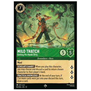 Milo Thatch - Getting His Hands Dirty - 82/204 - SR