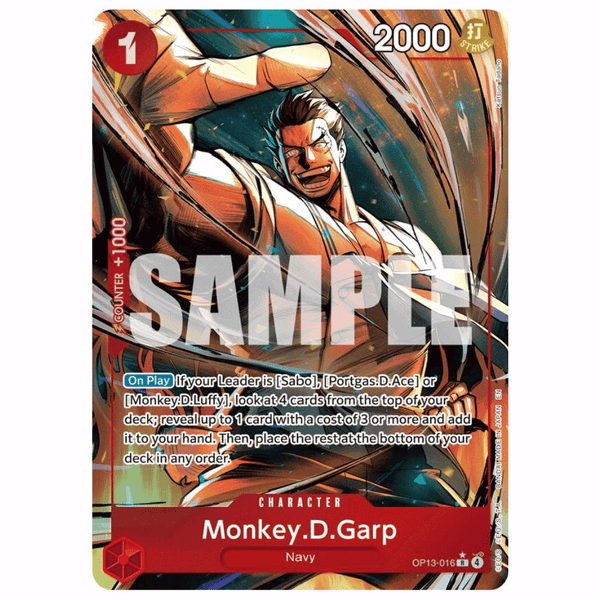 Monkey.D.Garp OP13-016 SR (ENG)