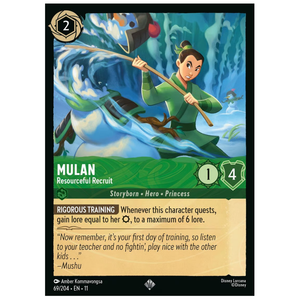 Mulan - Resourceful Recruit - 69/204 - SR