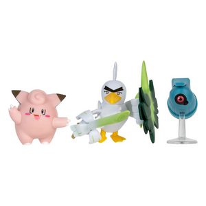 Pokémon Battle 3-Pack Set Clefairy, Beldum, & Sirfetch'd 5 cm