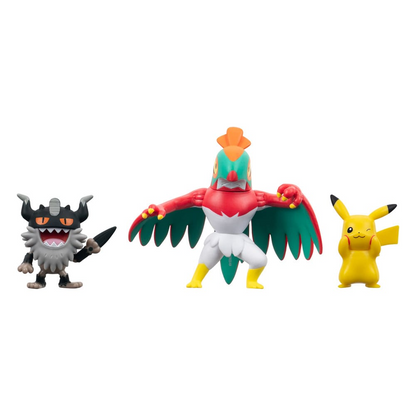 Pokémon Battle 3-Pack Set Pikachu #8, Perrserker, Hawlucha 5 cm