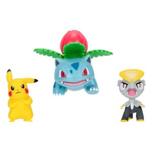 Pokémon 3-Pack Set Pikachu #2, Jangmo-o, Ivysaur