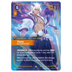 Yone, Blademaster SFD 233/221