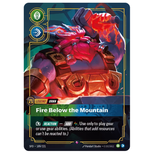 Fire Below the Mountain SFD 189/221
